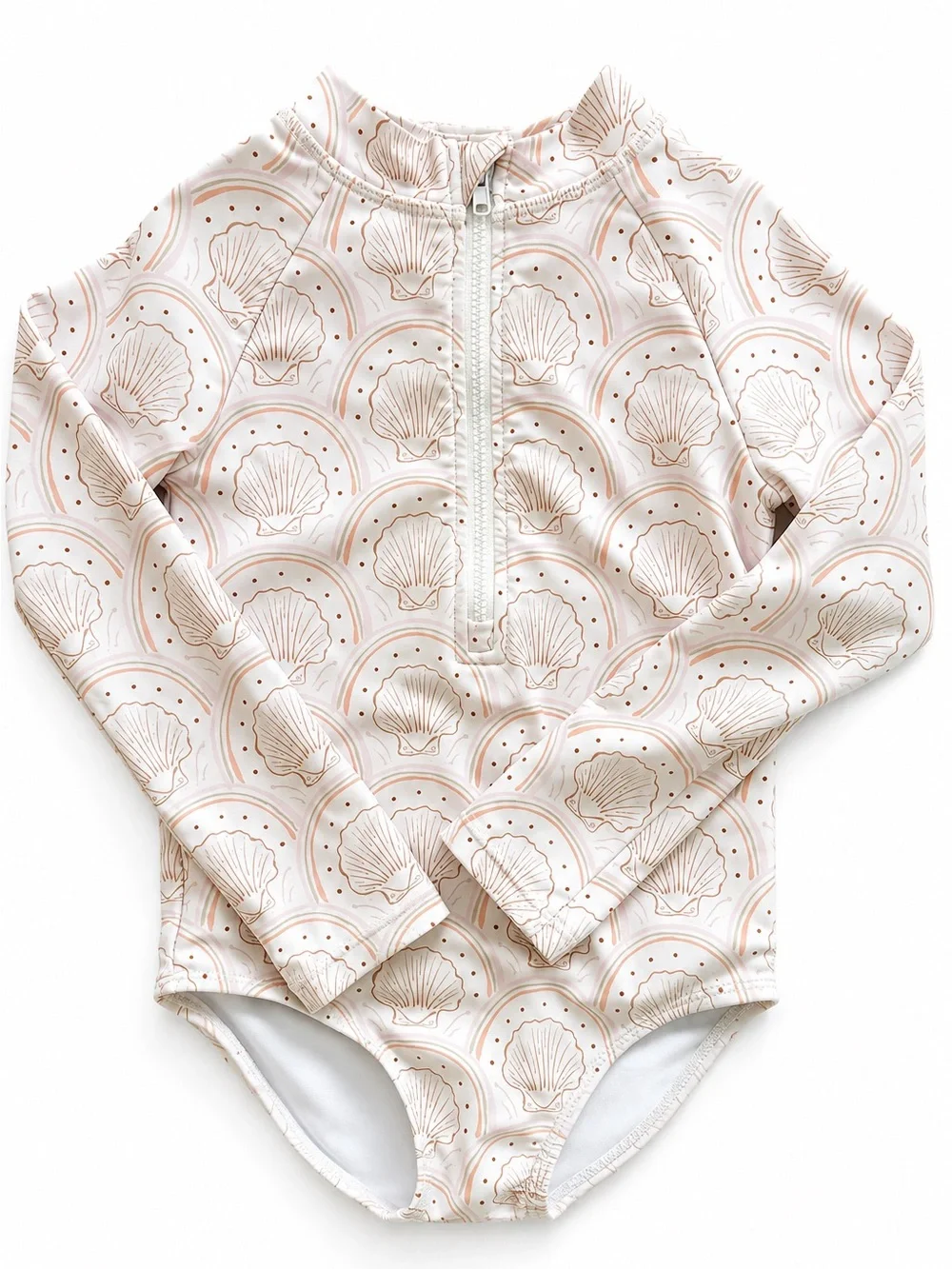 Sweet Pea Baby Long sleeve seashell swimsuit rashguard UPF50 size 4T